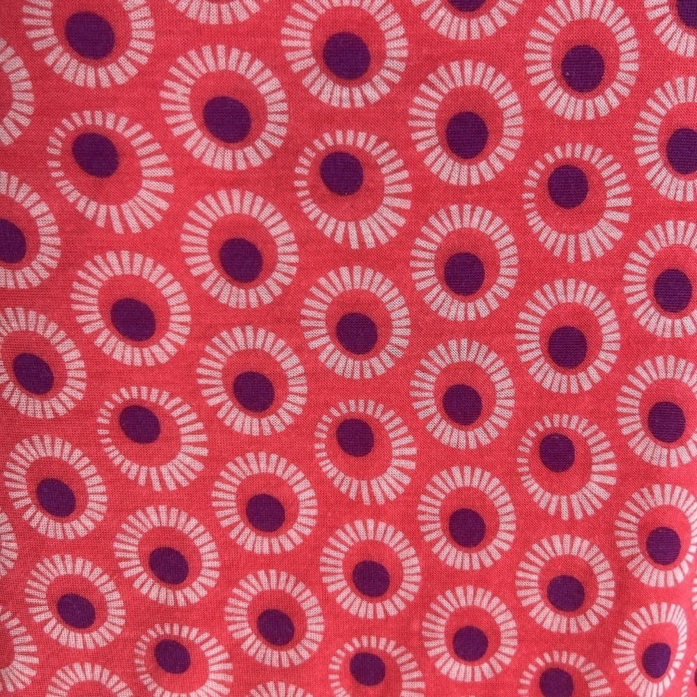Boden Abstract Print Scoopneck Pink Top Size 12 - Picture 9 of 11
